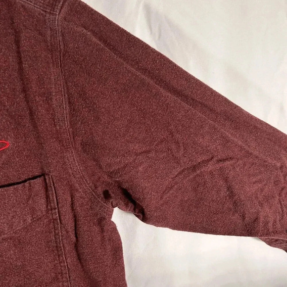 Woolrich Shirt Men's Medium Ruby Heather 100% Cotton Button Up WSI Iraq - Picture 6 of 10